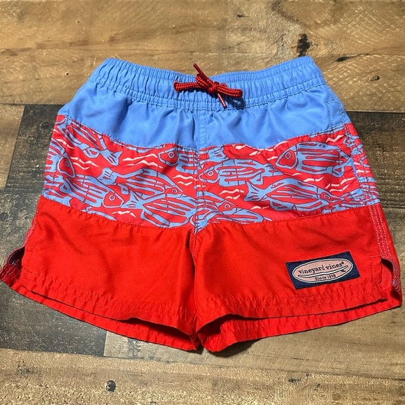 Vineyard Vines Toddler Chappy Swim Trunks - Bonefish - Picture 1 of 4